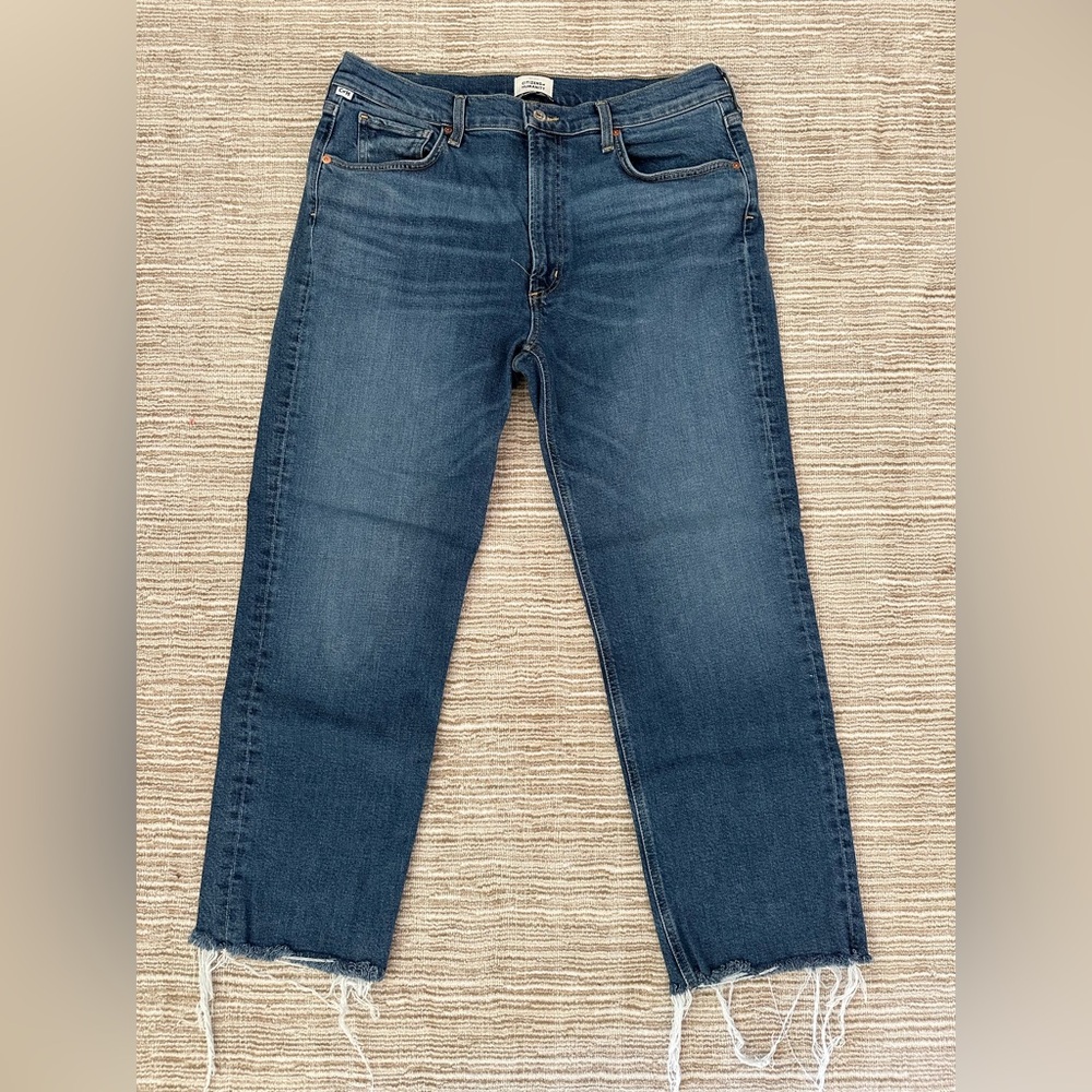 Citizens Of Humanity Blue Straight Leg Jeans